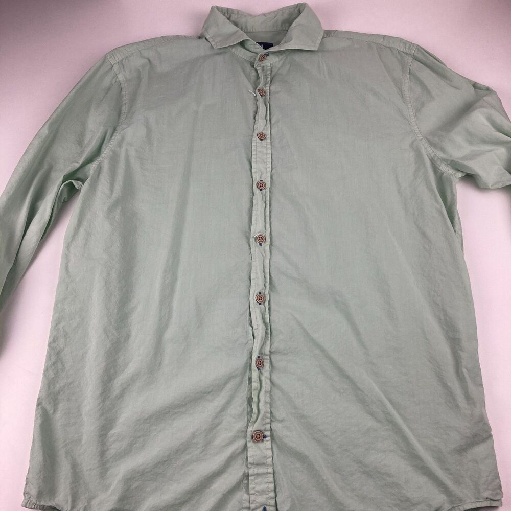 johnnie-O Top Shelf Albin Shirt Mens M Cactus Cotton Modal JMWL8560 $168
